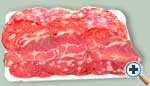 assortimento di salumi umbri affettati