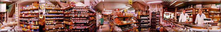 virtual tour in the Bottega del Bongustaio
