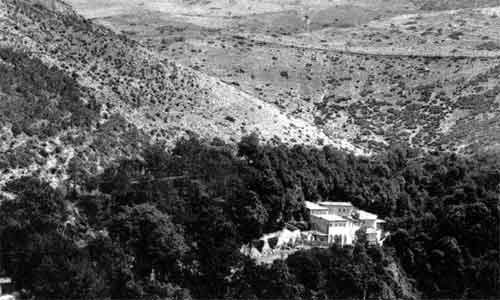 panorama dell'eremo delle carceri