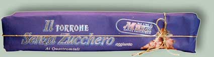 Torrone classico senza zucchero